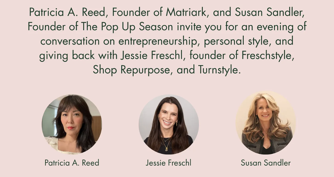 The Matriark Salon x Pop Up Summer Salon Series: Stylist and Entrepreneur Jessie Freschl from FreschStyle, Turnstyle and Repurpose Wardrobe — photo 1